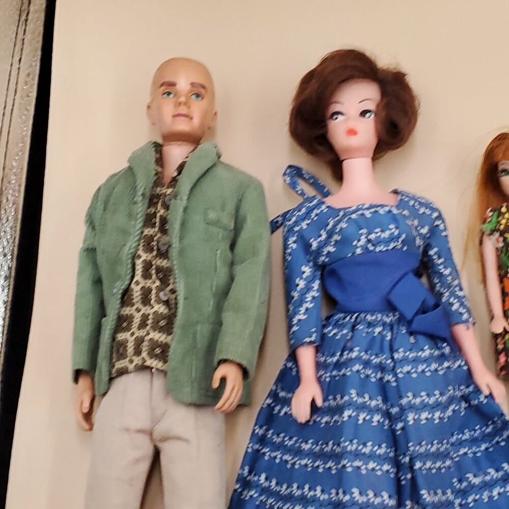 Vintage Lot 60s Barbie Skipper Ken Allen Dolls Fashion Clothes Accessories - Picture 4 of 16